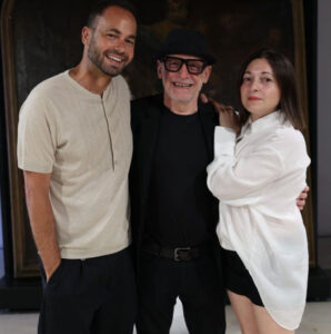 Duccio Forzano con Damiano Gallo, direttore artistico del Siracusa <book Festival, e Lorena Guglielmucci